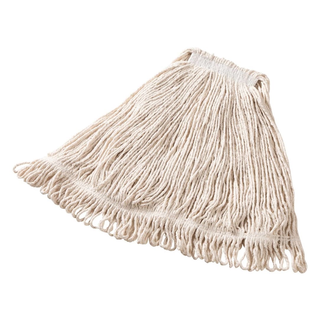 24 OZ Super Stitch® Cotton Wet Mop, 1" Headband, White