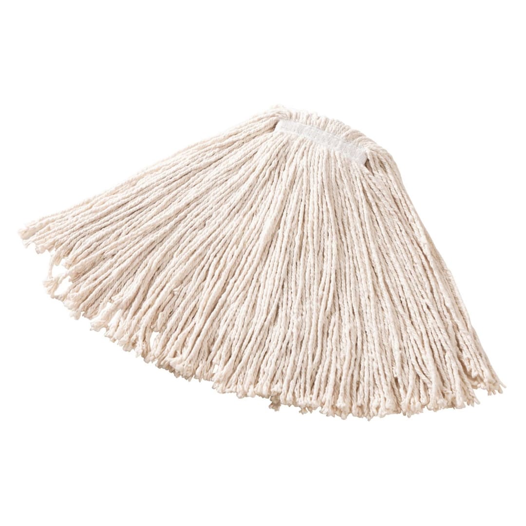 Rubbermaid Commercial Products 16 OZ Dura Pro Cotton Wet Mop, 1" Headband, White
