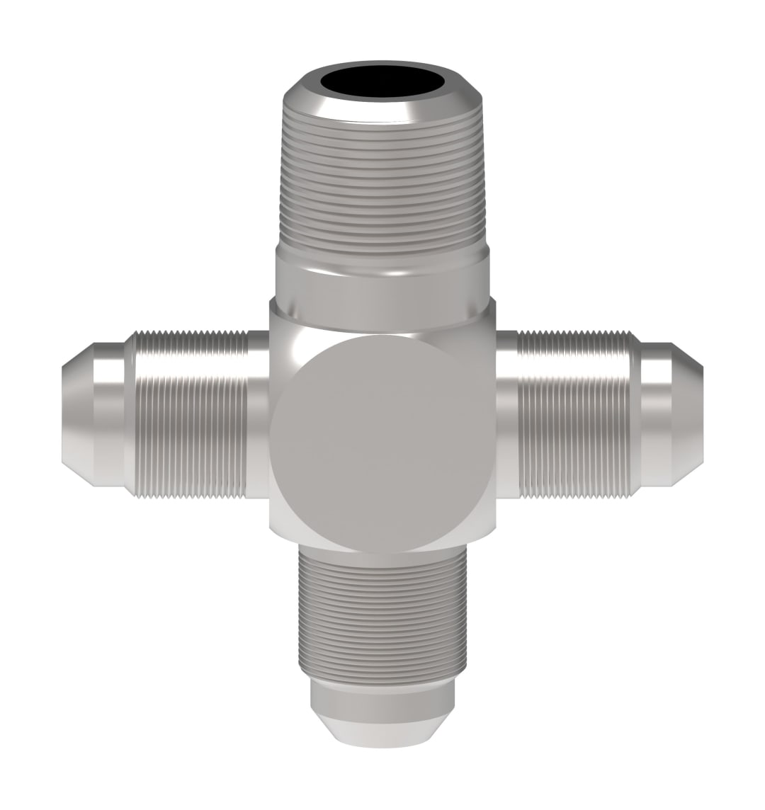 Aeroquip 3/8 NPT X 3/8 Male JIC (3) Cross