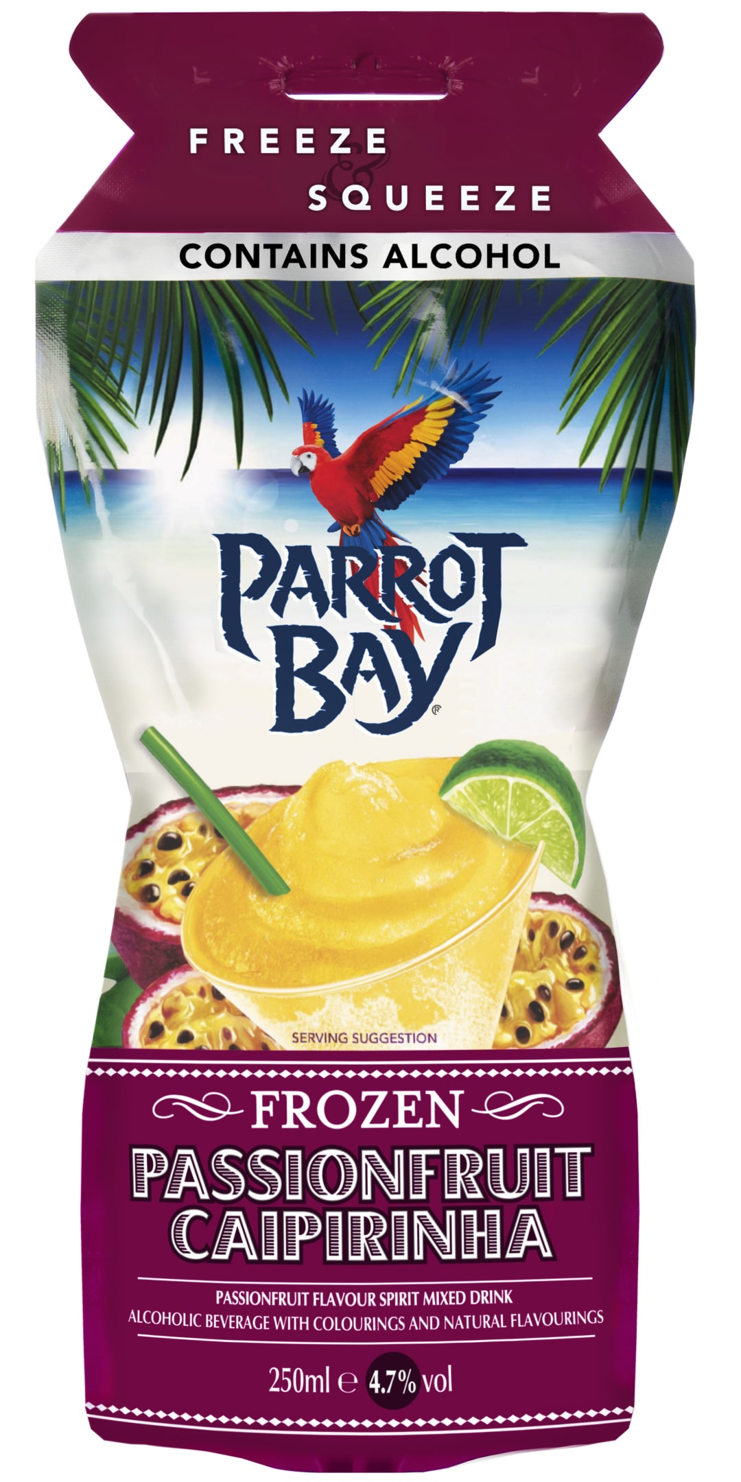 Parrot Bay Passion Fruit Cocktail 250ml Pouch 9.4 Proof