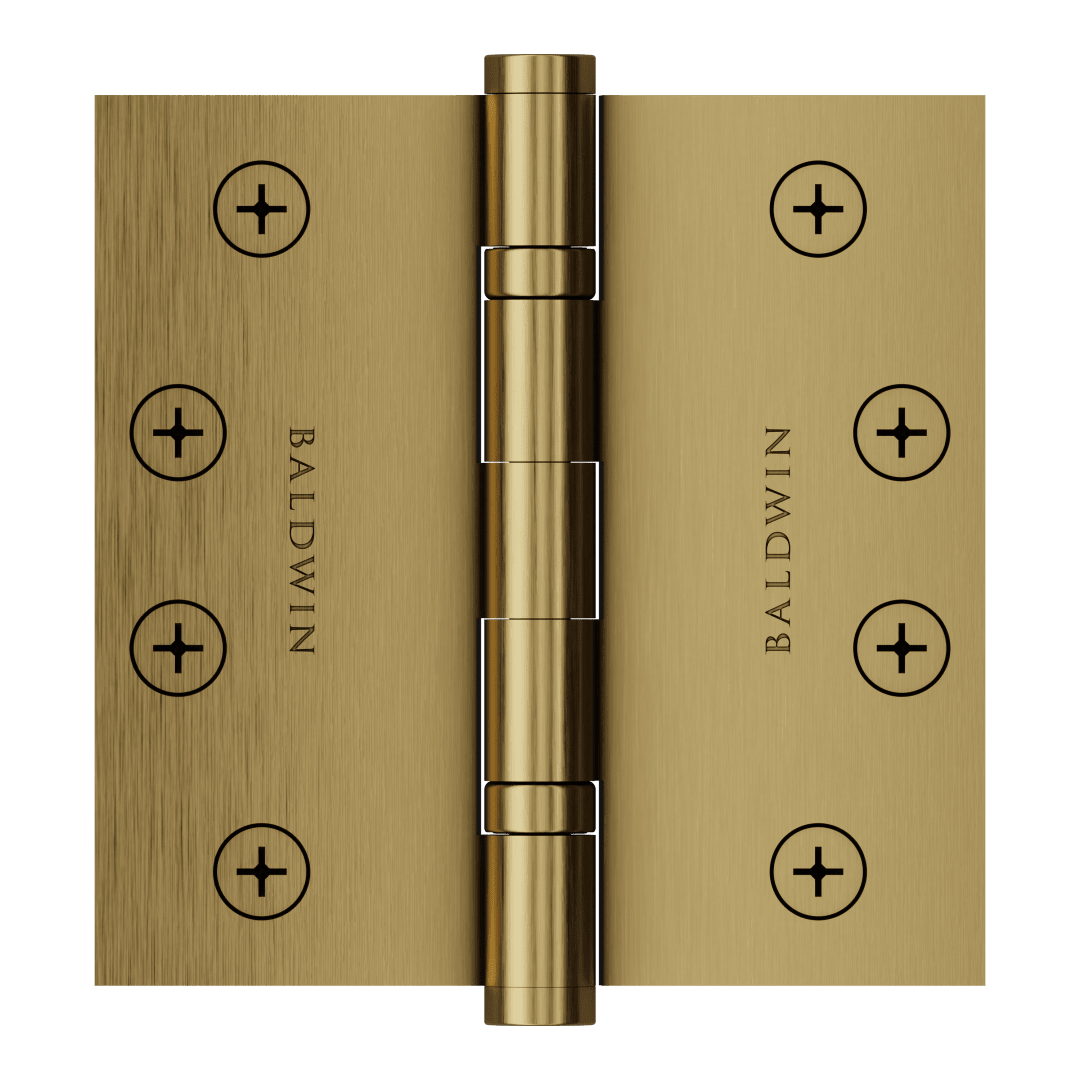 1041 4" Ball Bearing Hinge In Heirloom Brass