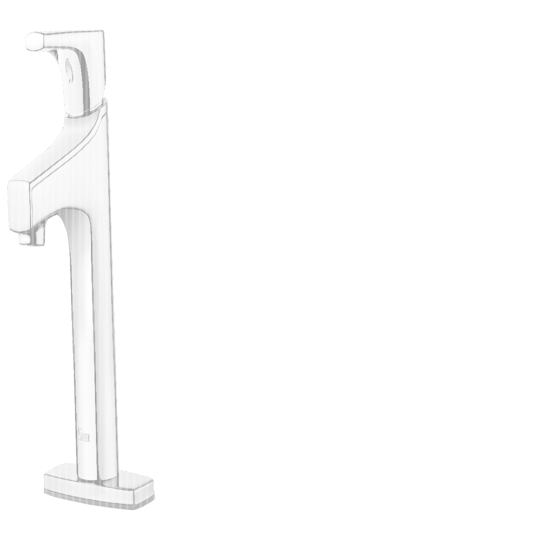 Ferris Single Control 4" Centerset Bathroom Faucet in Polished Chrome