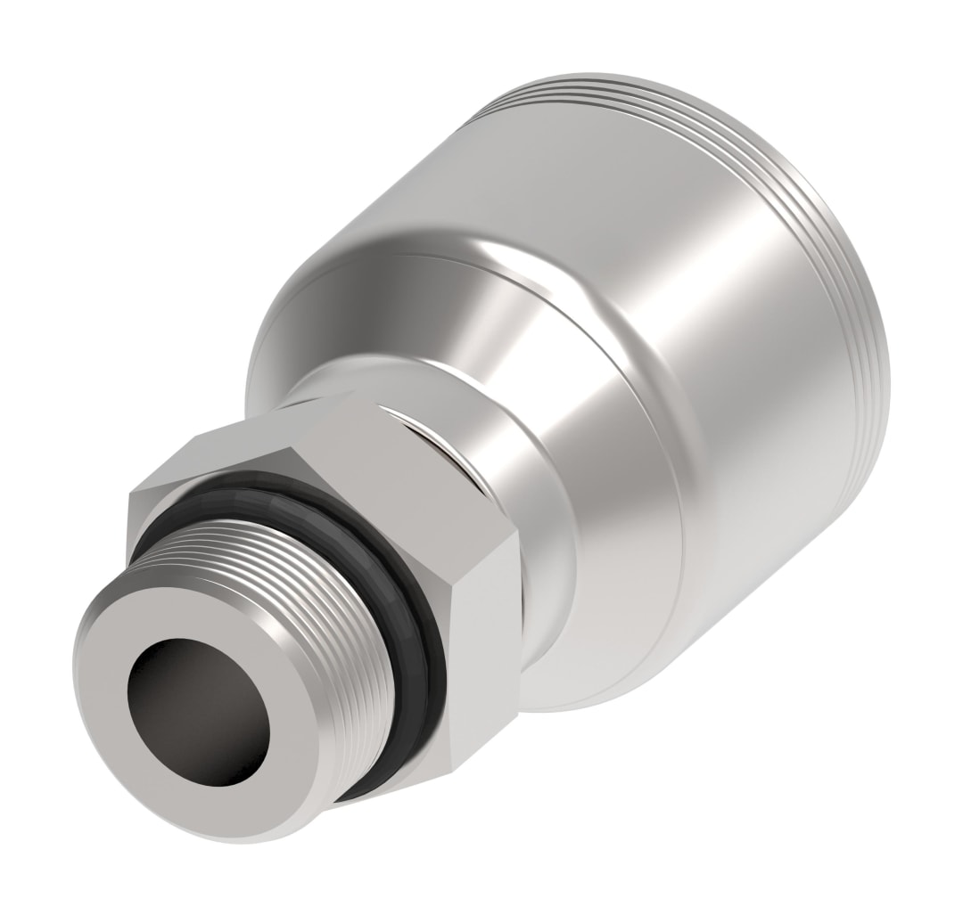 Aeroquip 1/2" Male O-Ring Boss x 1/2" Hose Fitting 4 Spiral