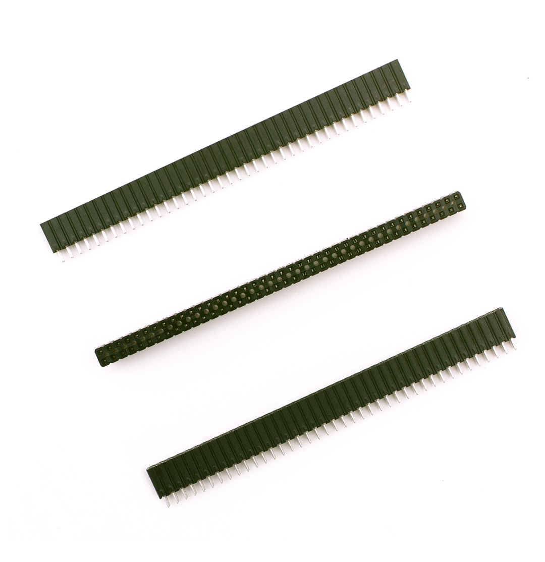 3M™ 929974-01-04-RK, Buchsenleiste, 180° gerade, 4-polig, 929 Serie, 2,54 mm, verzinnt, schwarz