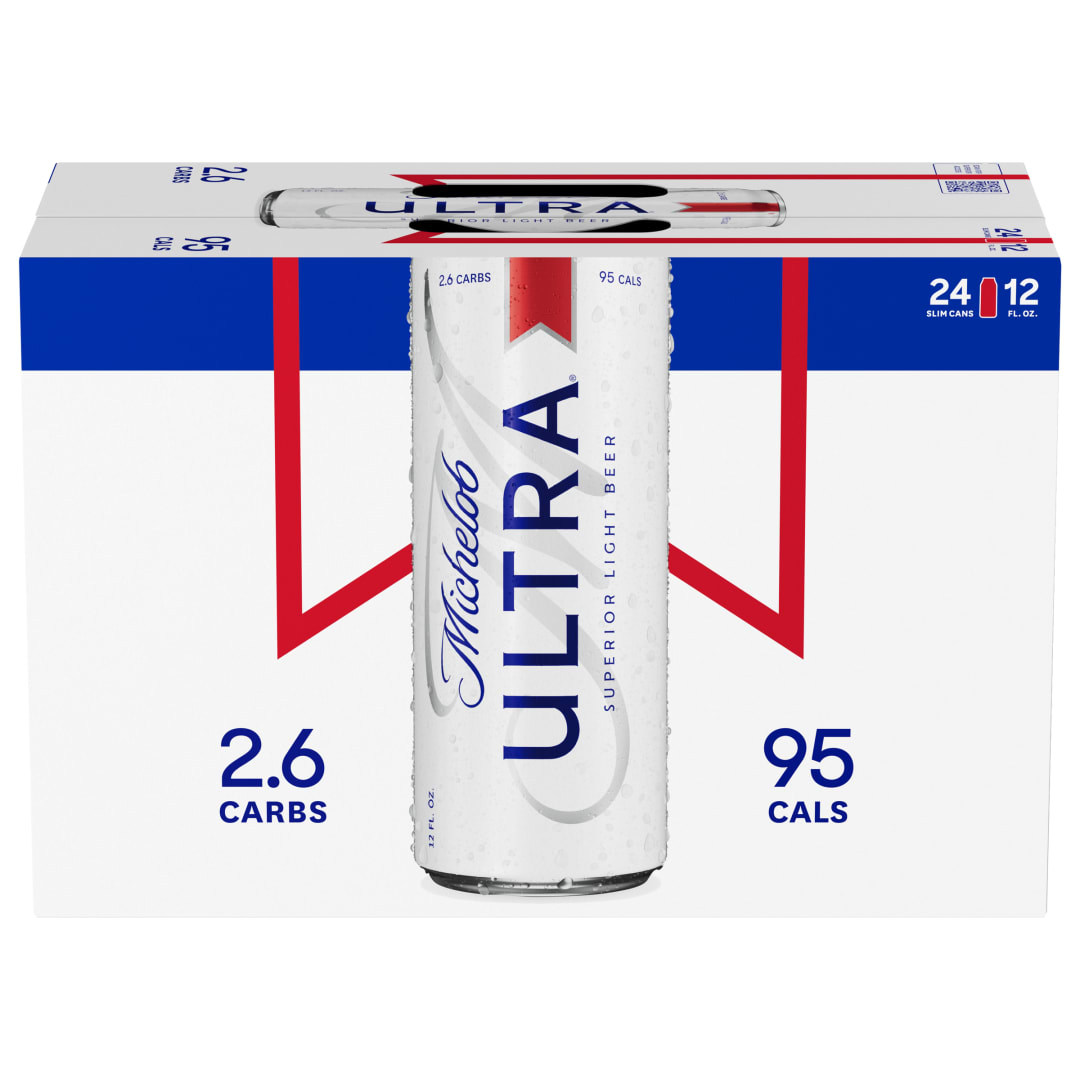 Michelob Ultra Superior Light Beer 24 - 12 fl oz Cans