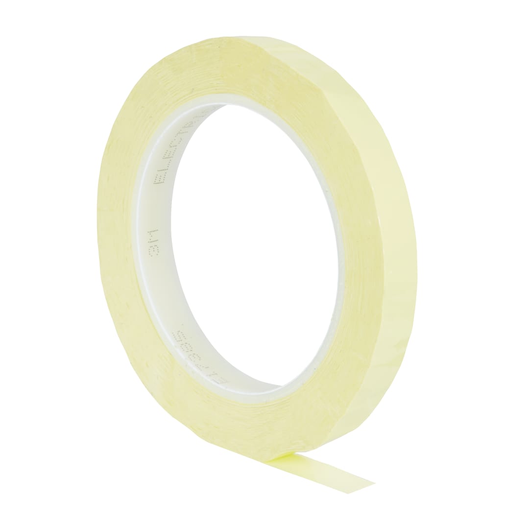 3M™ Polyester-Isolierband 1350F-1, Gelb, 12 mm x 66 m x 0.06 mm, Kunststoff Kern