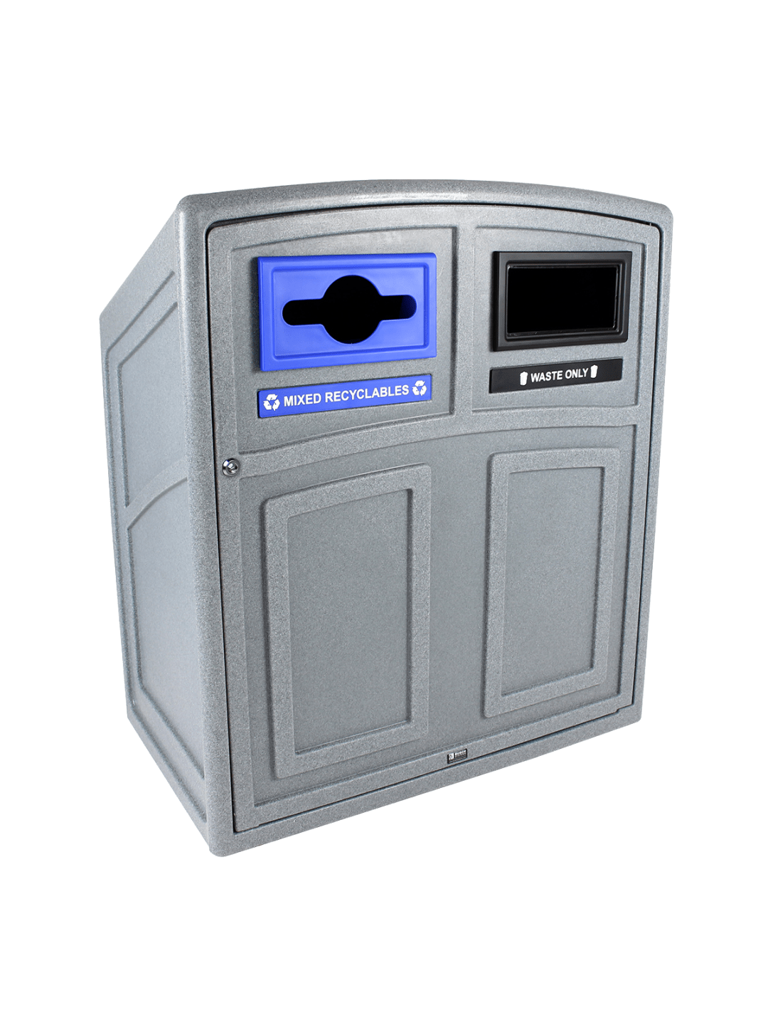  UPTOWN - Double - Kit - Mixed Recyclables-Waste - Mixed-Full - Greystone