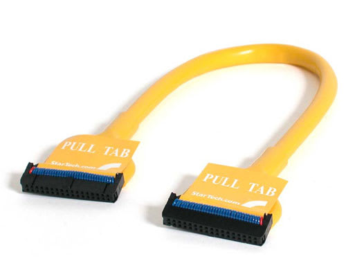 18 Inch Yellow Round Floppy Drive Cable