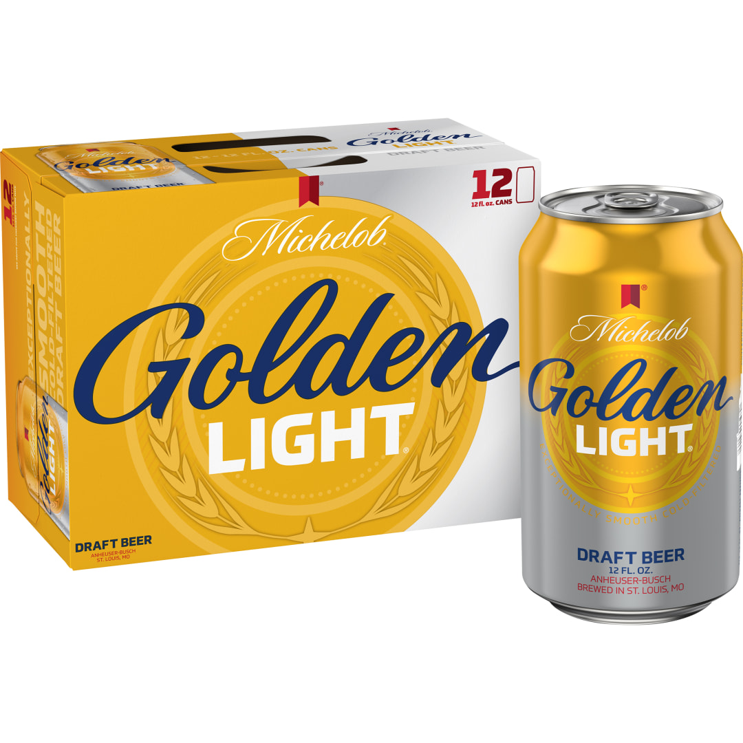 Michelob Golden Draft Light 12x12 oz Can Pack CARRIER