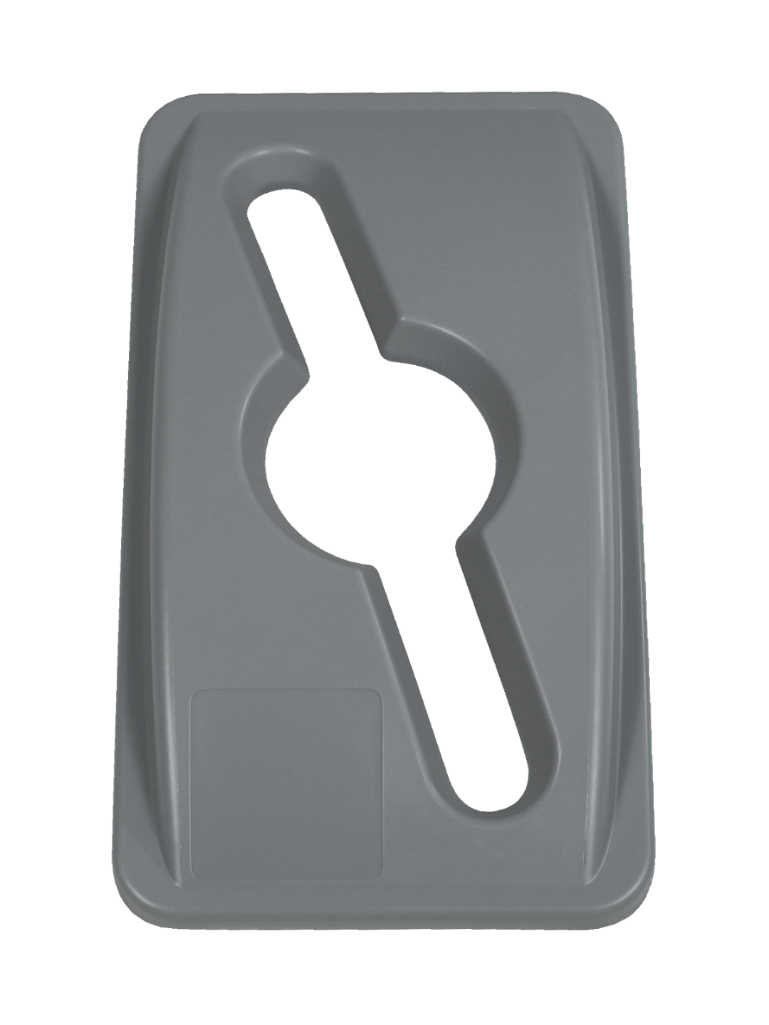  WASTE WATCHER - Single - Lid - Mixed - Executive Grey