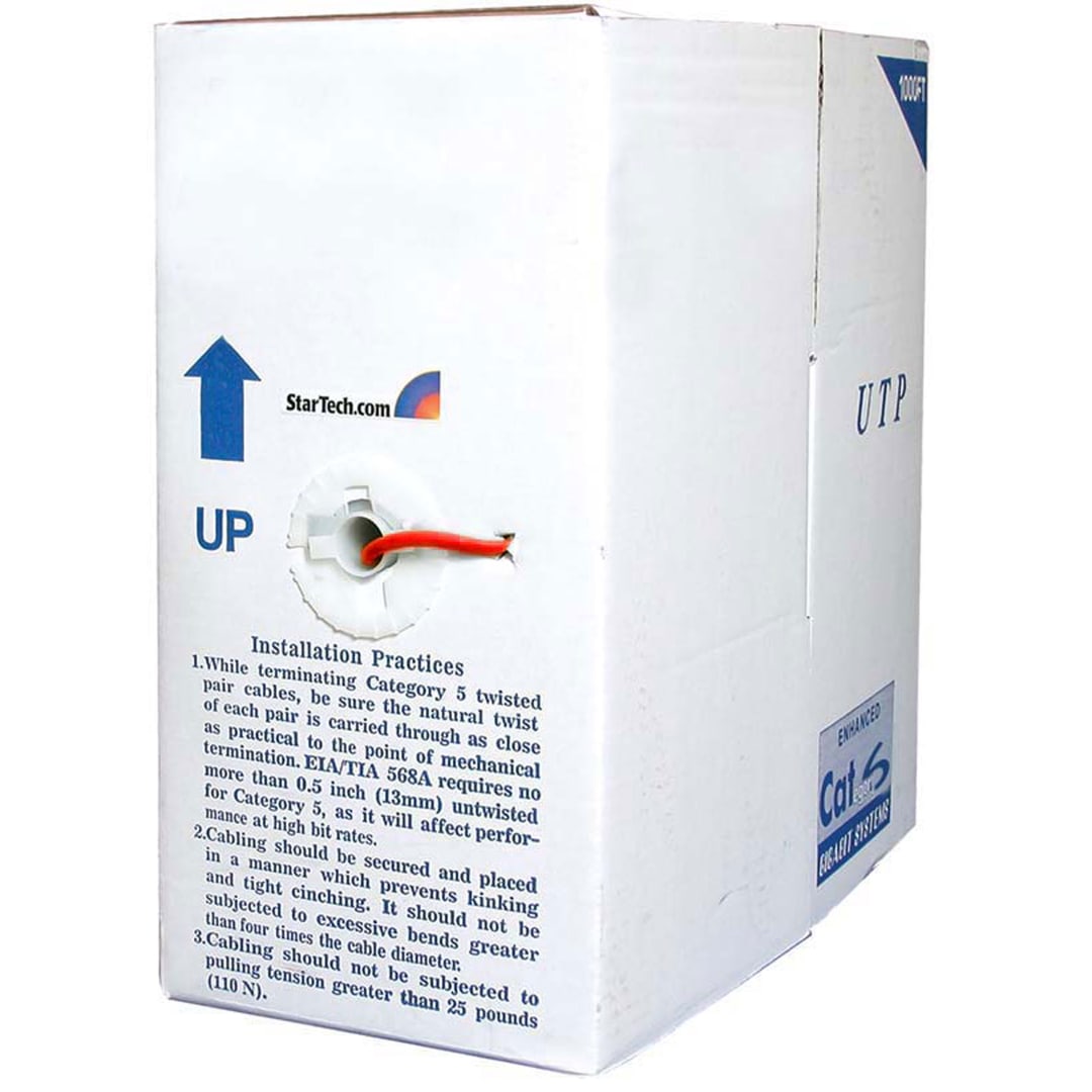 Red Bulk Cat 6 Stranded Patch Cable