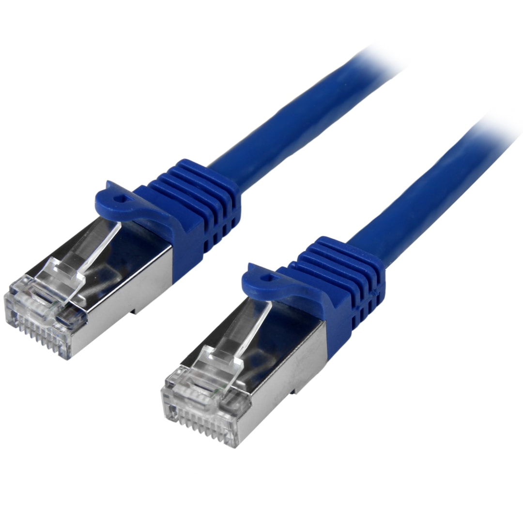 1m Blue Cat6 Shielded Gigabit Network Cable