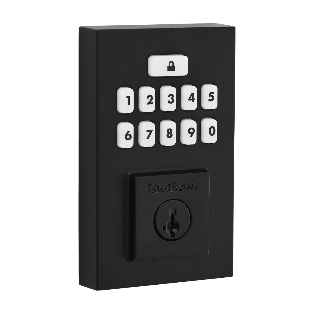SmartCode 260 Contemporary Keypad Electronic Deadbolt featuring SmartKey Security™ in Matte Black