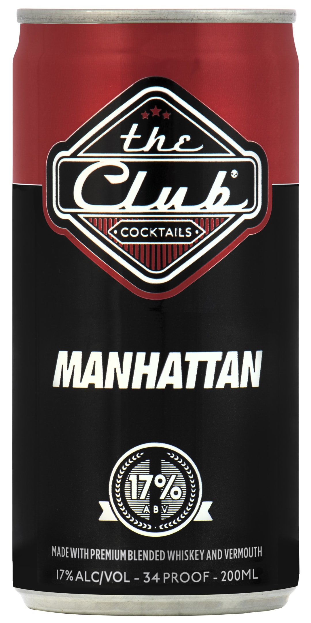 The Club Manhattan 200ml Can 34 Proof
