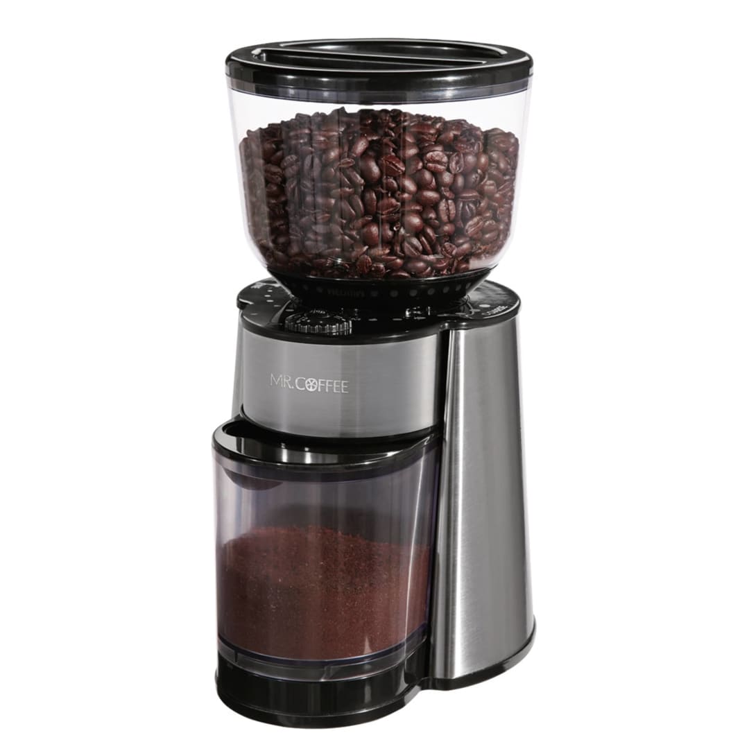 Mr. Coffee® Automatic Burr Mill Grinder, Stainless Steel