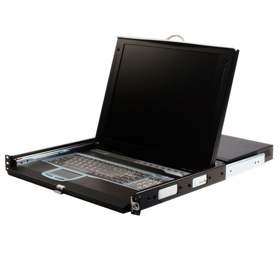 17" Rackmount LCD Console with 16 Port IP KVM