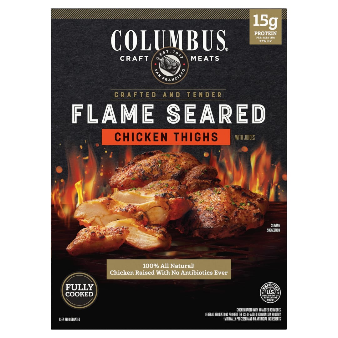 24oz COLUMBUS Flame Seared Chicken Thigh NAE RW