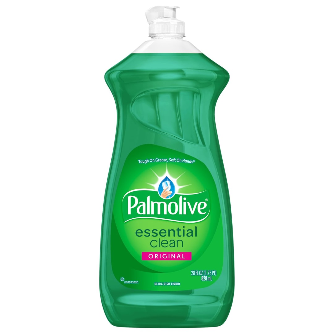 Palmolive Essential Clean Liquid Dish Soap, Grease-Cutting, Soft on Hands Formula, Original Scent, 28 fl oz (2 Pack)