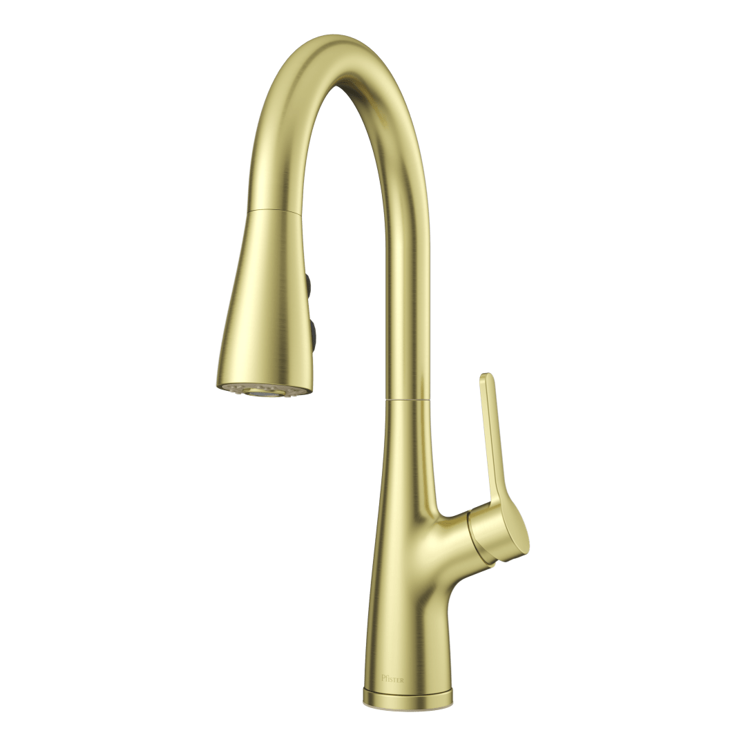 Neera Pull-Down Kitchen Faucet in Brushed Gold