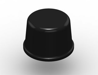 3M™ Bumpon™ SJ61A3 Elastikpuffer, Schwarz, 9,5 x 6,4 mm