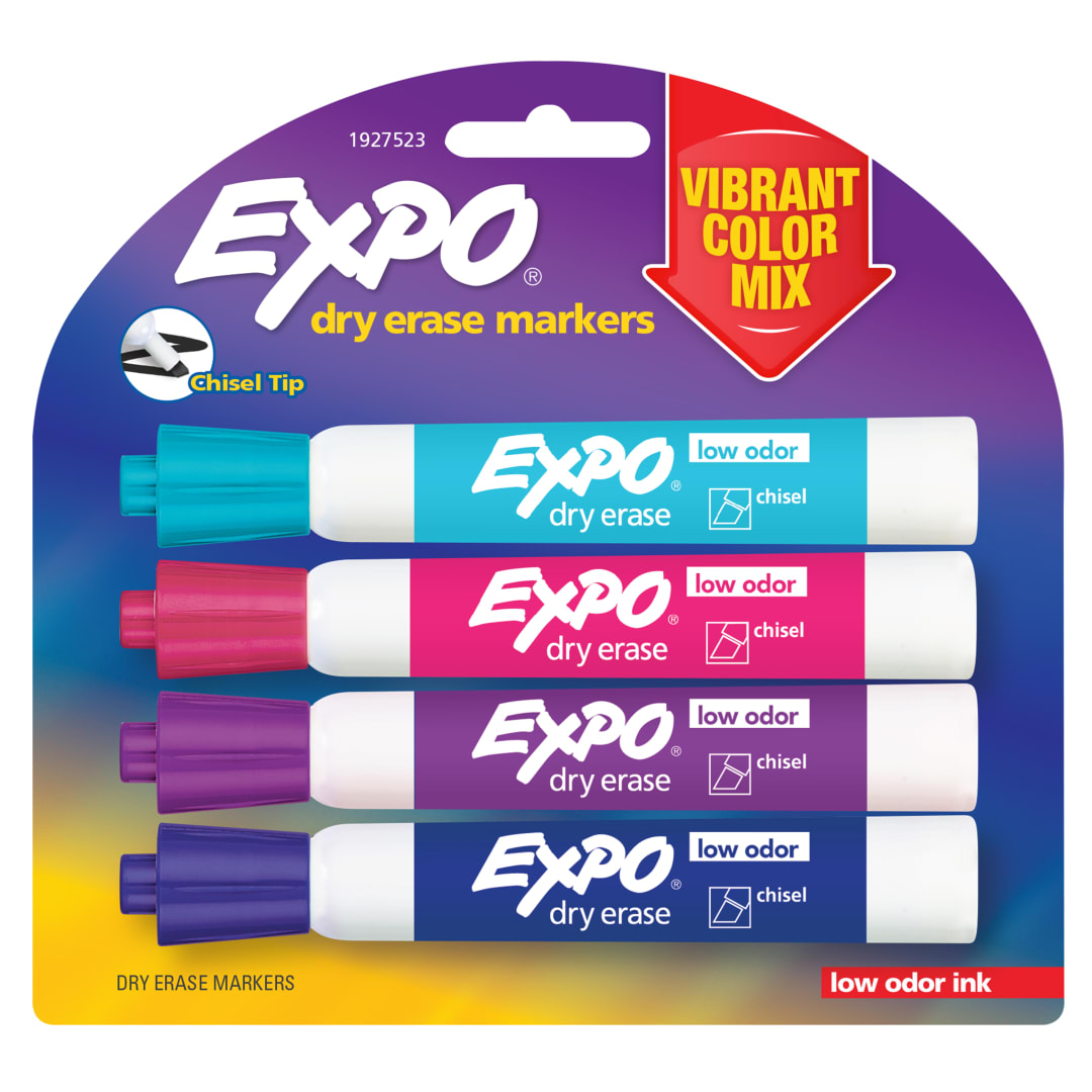 EXPO LOW ODOR 4CT CHISEL NEW VIBRANT COL