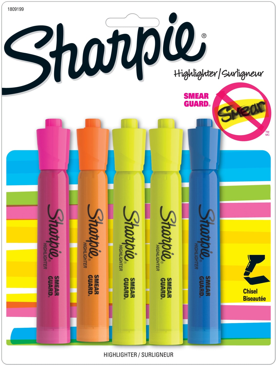 SHARPIE TANK HIGHLIGHTED 5PK ASST