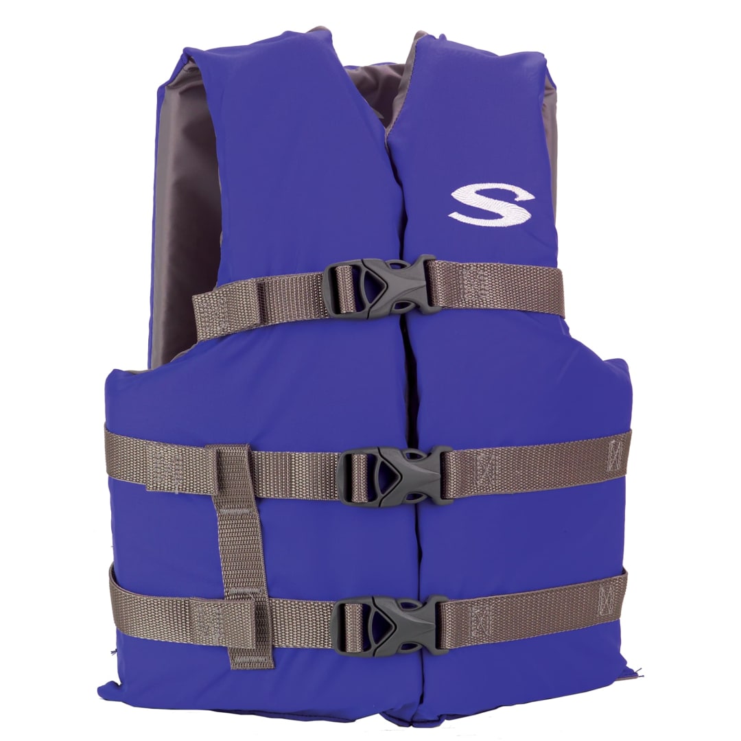 PFD 3007 BOAT VEST YTH BLU DISPLAY C004