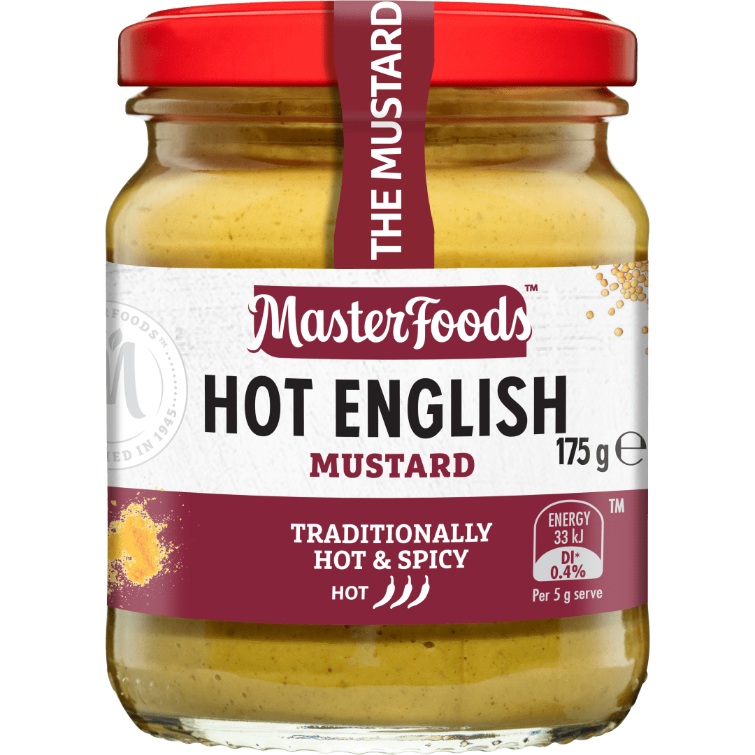 MASTERFOODS Mustard Hot English 175g Jar