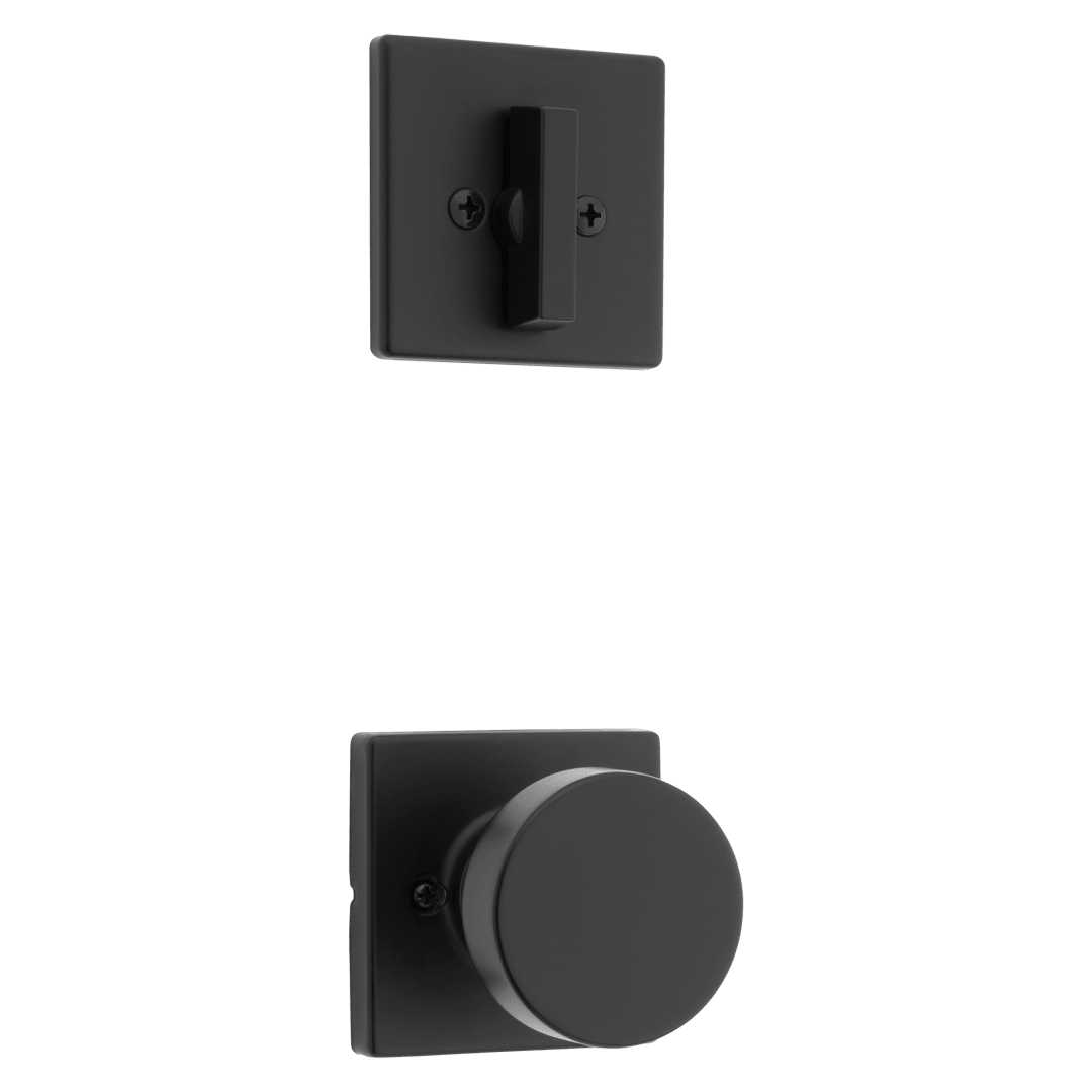 Cambie Combo Pack with Passage Knob featuring SmartKey Security™ in Matte Black