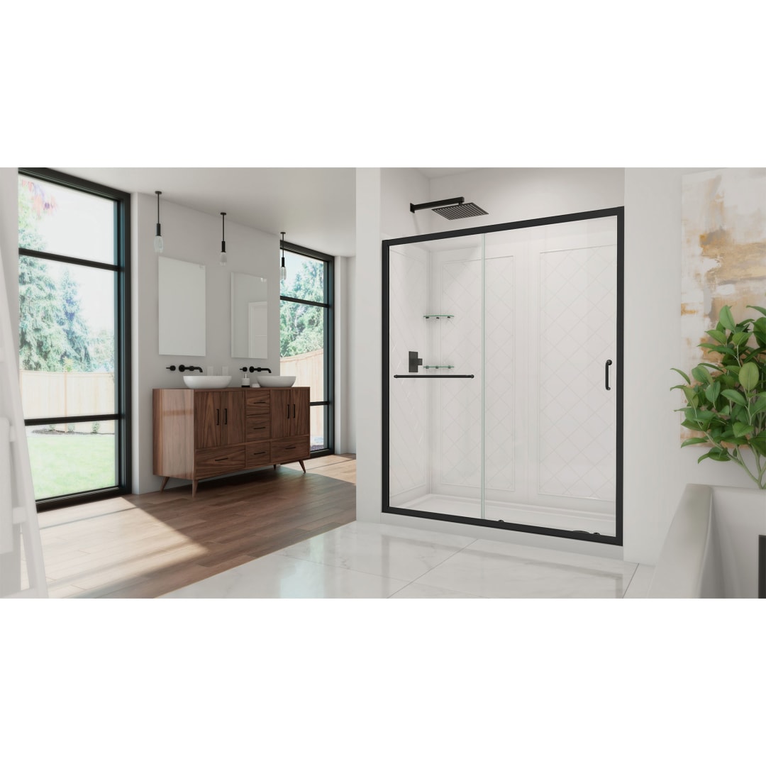 DreamLine Infinity-Z 30 inch D x 60 inch W x 76 3/4 inch H Semi ...