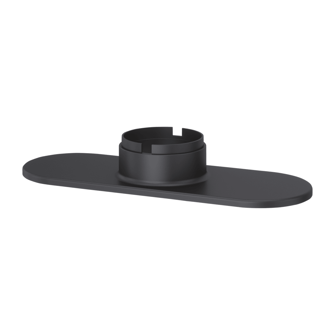Contempra Single Control Lavatory Deckplate in Matte Black