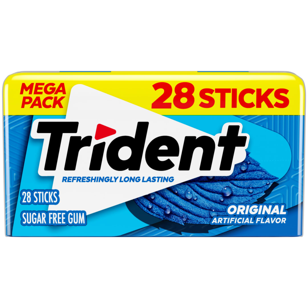Trident Sugar Free Chewing Gum Original 28 pc Mega Pack