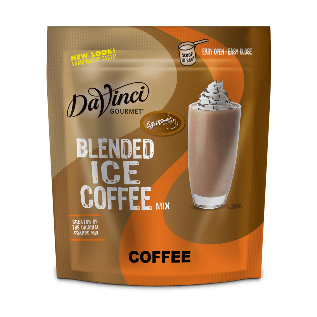 DaVinci Gourmet Coffee Blended Iced Coffee Mix, 4 x 3 lb
