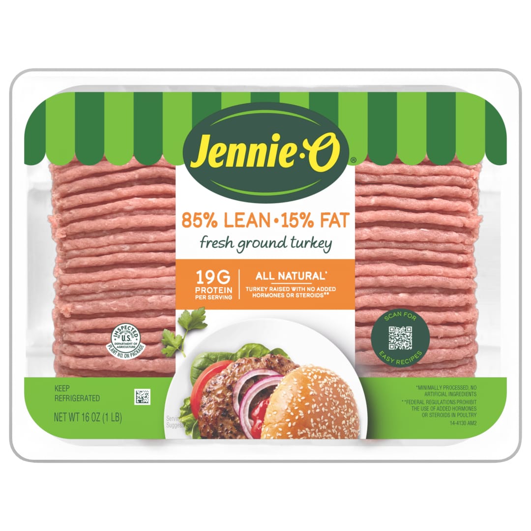 JENNIE-O Ground Turkey 85% Lean / 15% Fat - 1 lb. tray