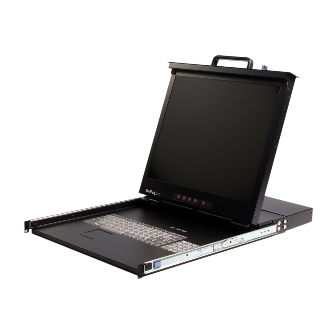 19 in. Folding LCD Rack Console with 8 port KVM