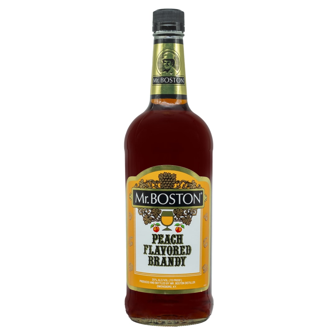 Mr. Boston Peach Flavored Brandy 1l 70 Proof