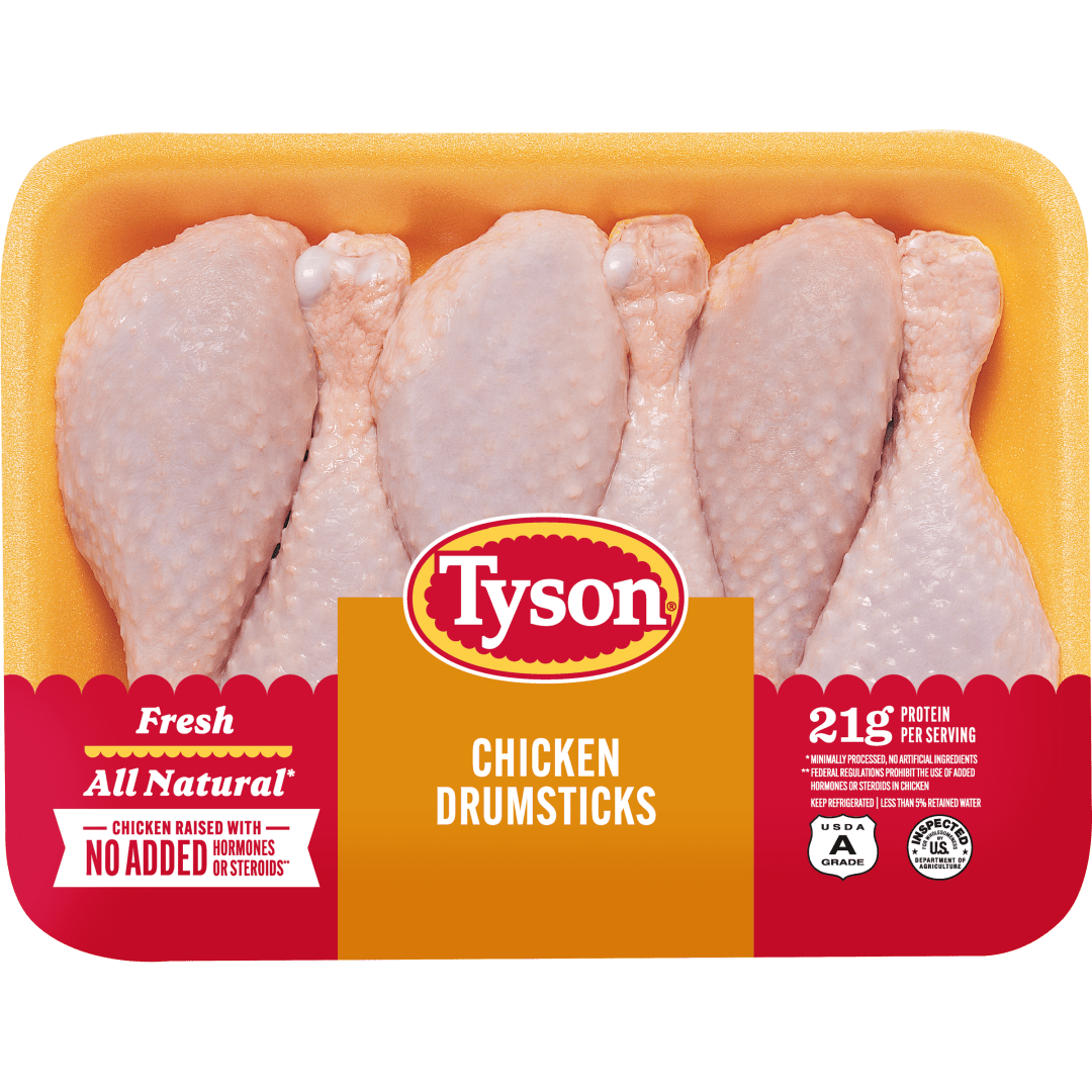 Tyson® All Natural* Fresh Chicken Drumsticks, 1.7 lb. (Avg Weight)