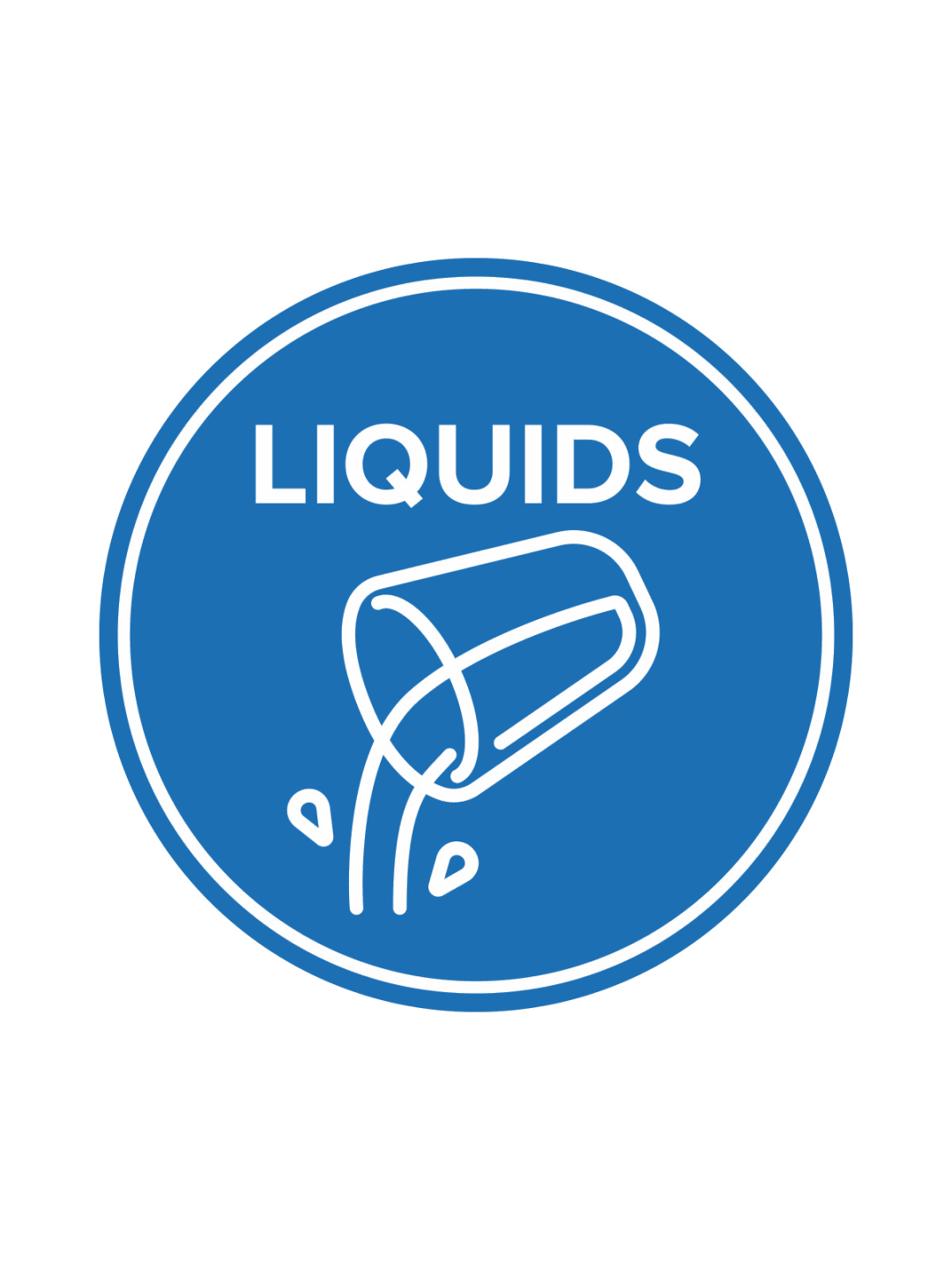  LIQUID COLLECTION - Label - Essential - Liquids - Blue-White