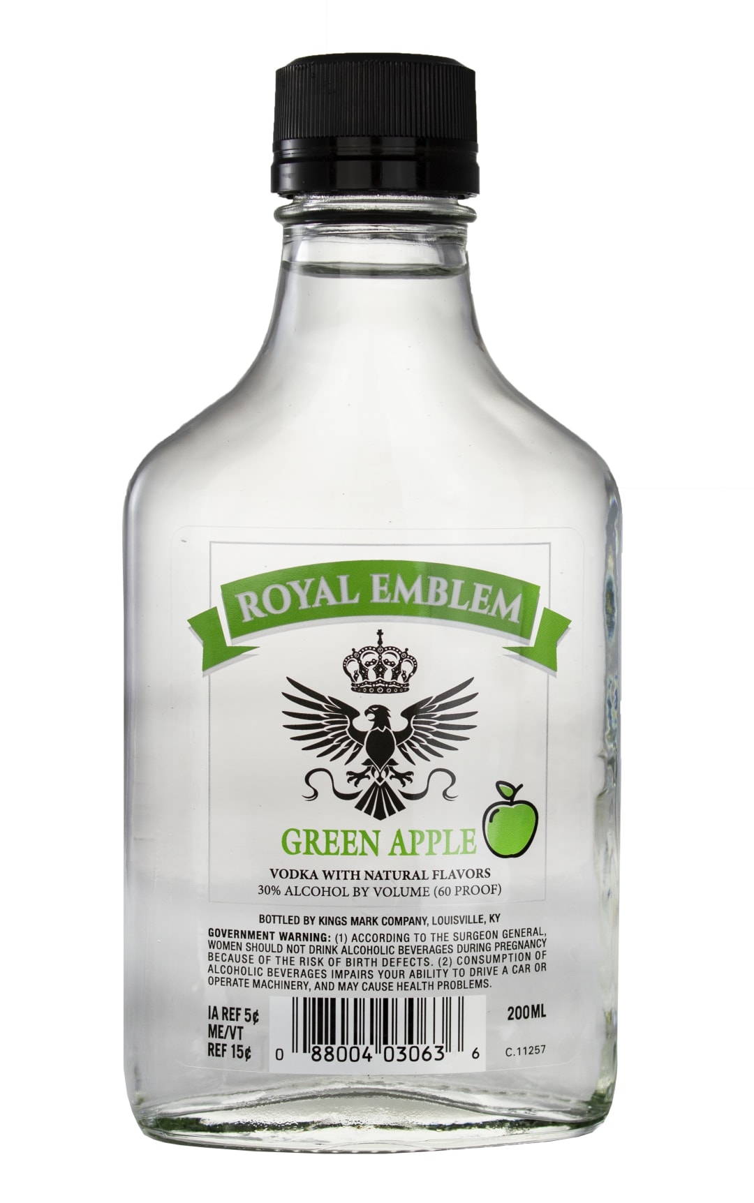 Royal Emblem Green Apple Vodka 200ml 60 Proof