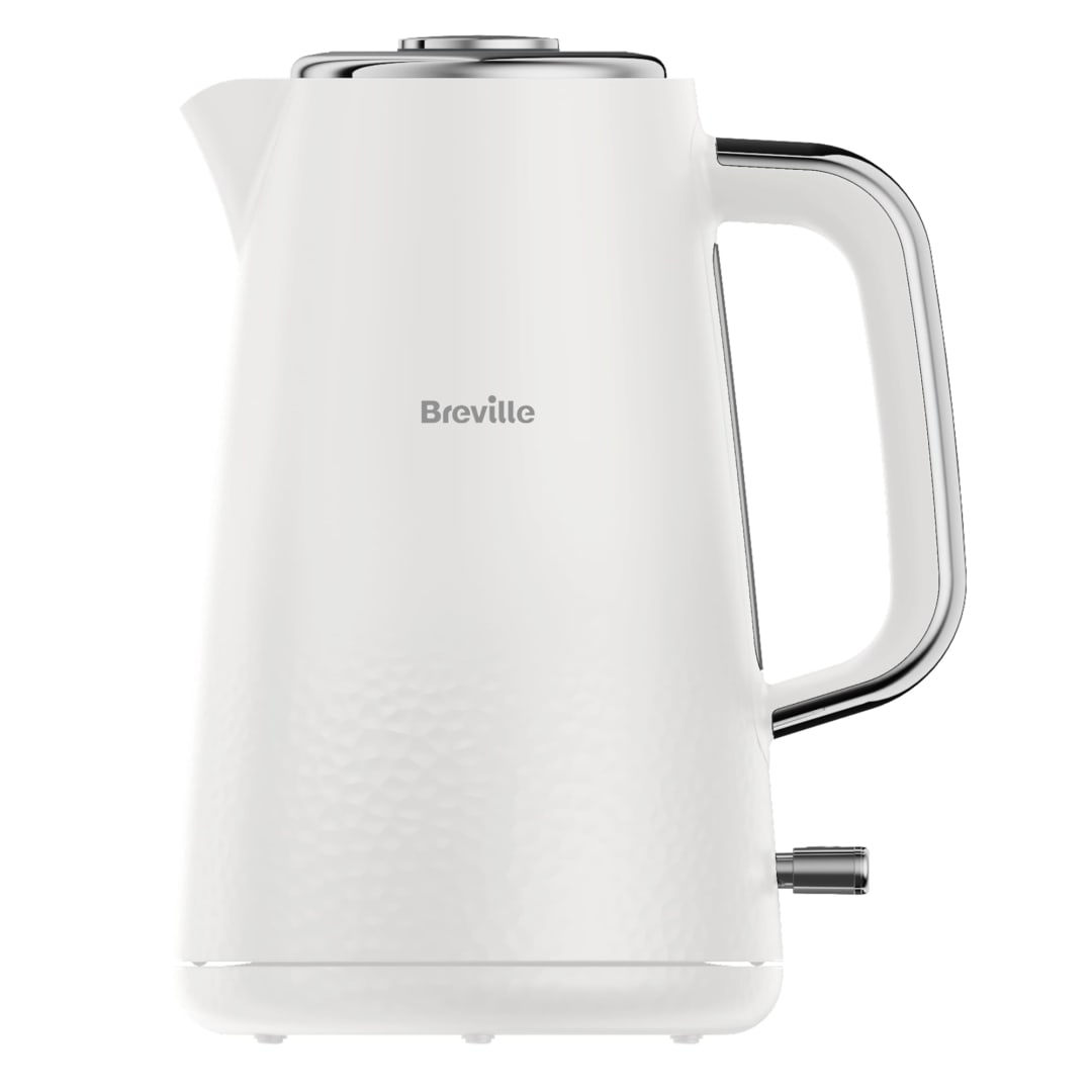 MASS TEXTURED PLASTIC KETTLE - WHITE