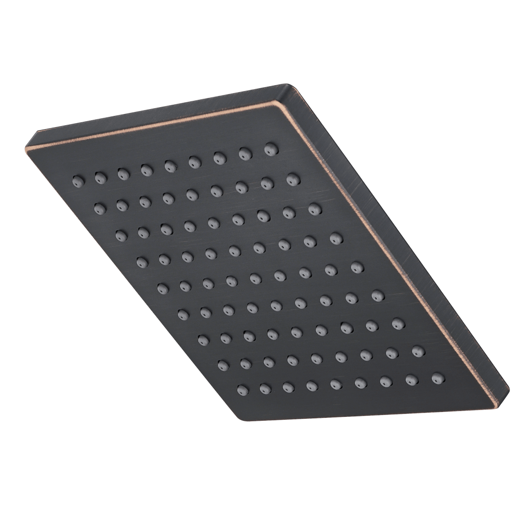 Bronson Square Raincan Showerhead in Tuscan Bronze