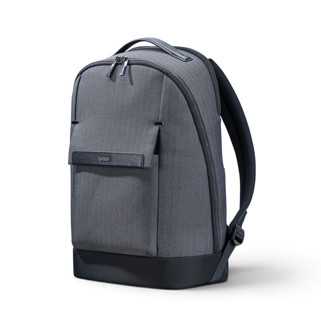 Herringbone Ss Travel Backpack - Black Herringbone