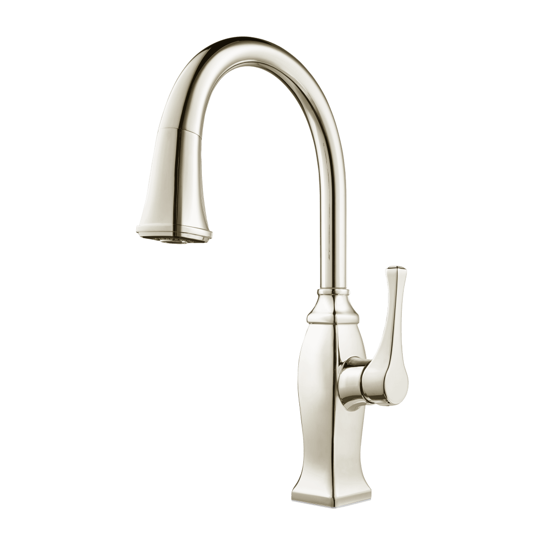 Briarsfield 1-Handle Pull-Down Kitchen Faucet in Polished Nickel