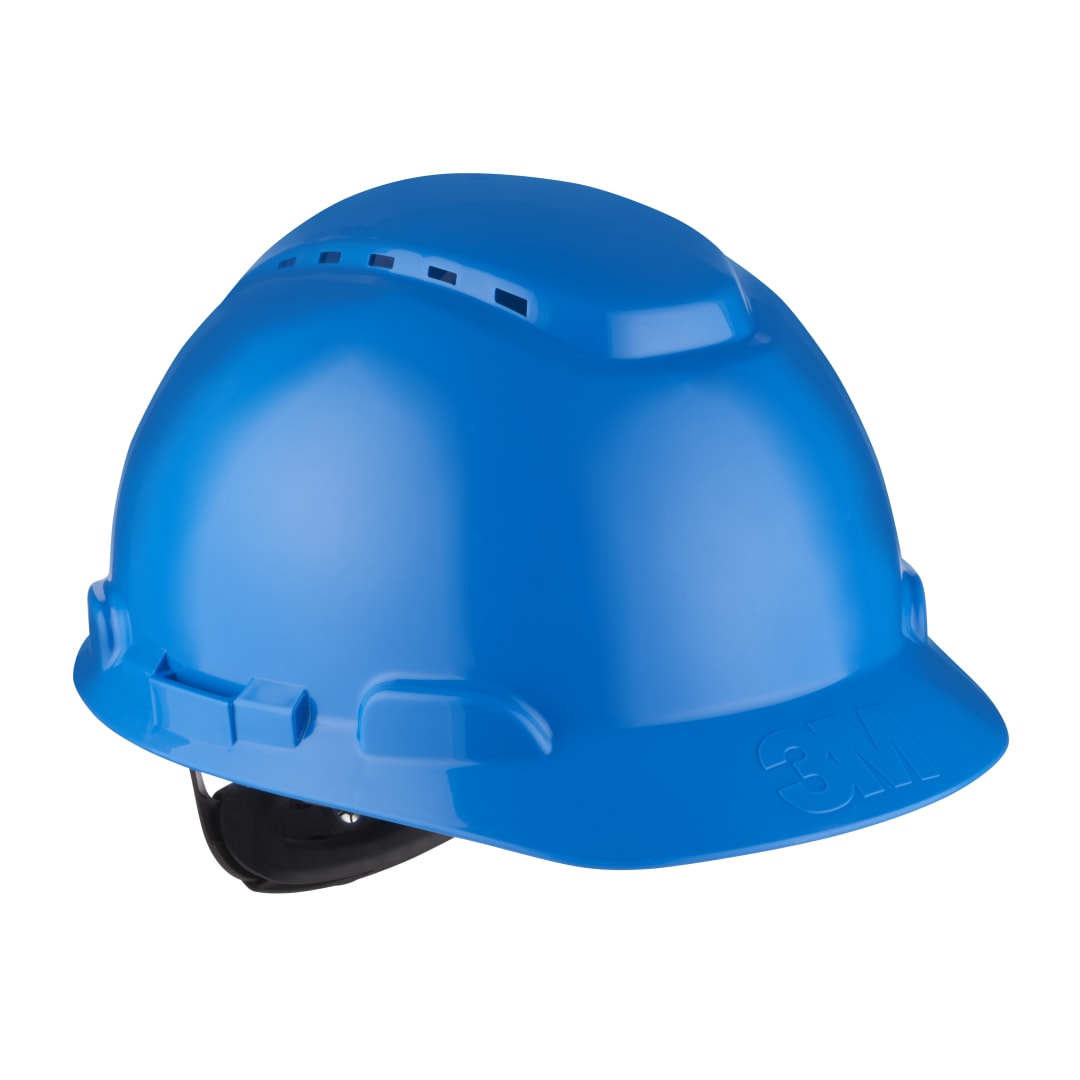 3M™ Sert Başlık, Mandallı, Havalandırmalı, Plastik Ter Bantlı, Mavi, H700N-BB