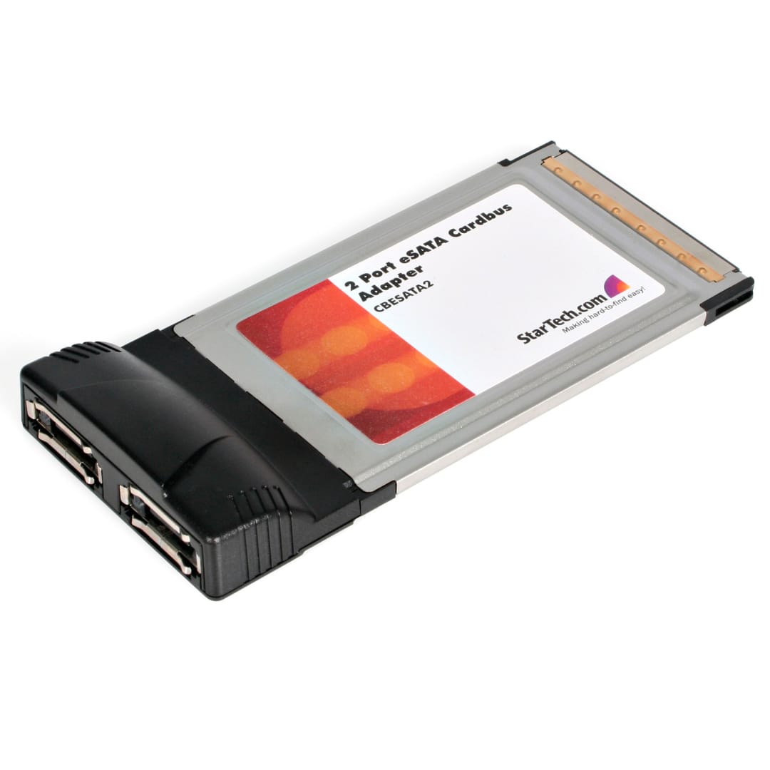 2 Port eSATA CardBus PC Card Adapter
