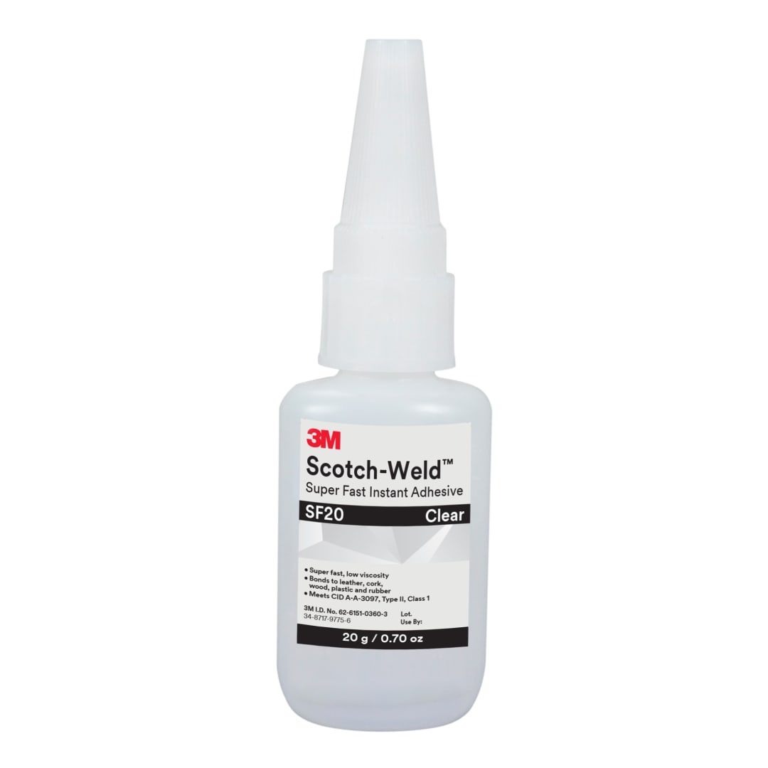 3M™ Scotch-Weld™ Süper Hızlı Yapıştırıcı SF20, Şeffaf, 20 g