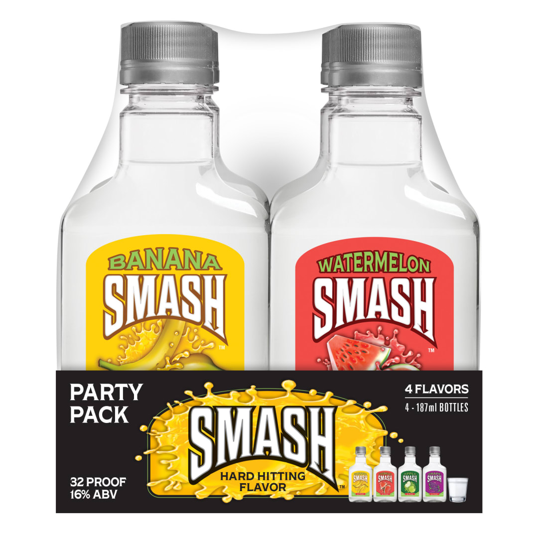 Smash Party Pack Variety Grape Wine 4 Pack 187ml 32 Proof