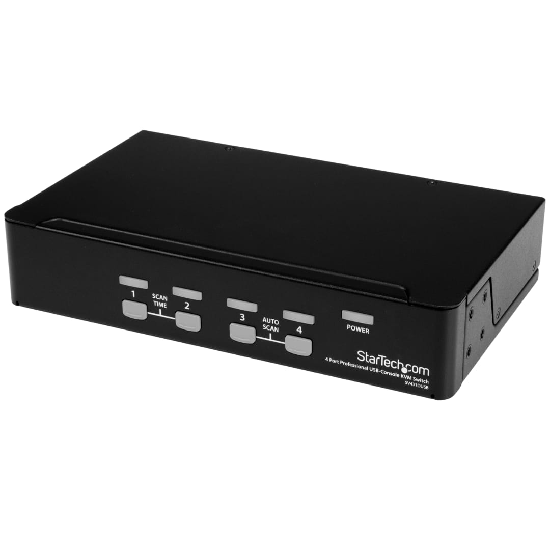 4 Port USB and PS 2 KVM with OSD and USB Console