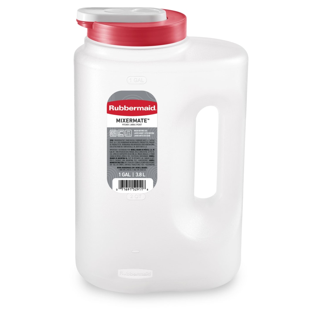 Rubbermaid® Mixermate Leak-Resistant Pitcher, 3.8 L (1 GAL)
