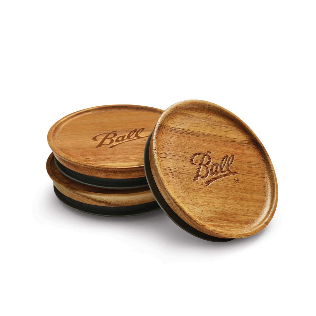 BALL WM WOODEN LIDS 3PK CA